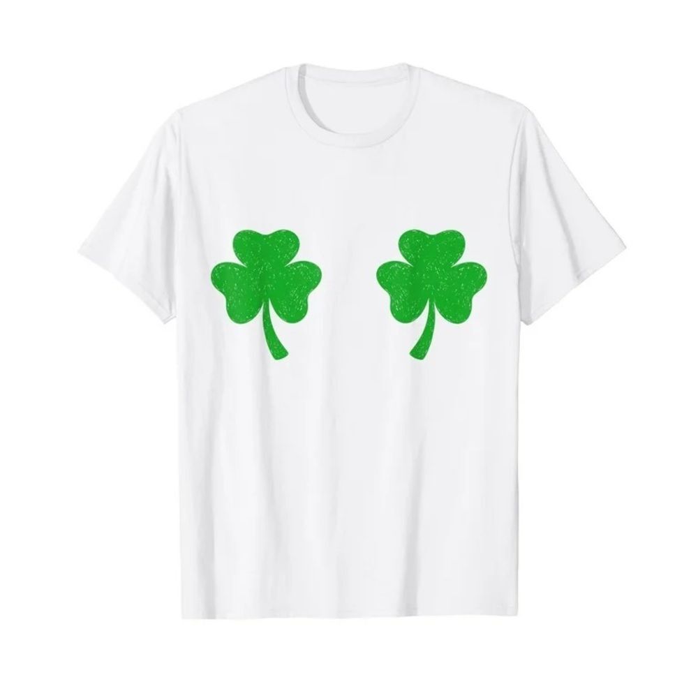 S-2XL SHAMROCK Boob women T SHIRT 100% cotton UNISEX